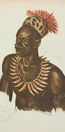 Dessins et peintures d'Afrique. Louaho, chef Wagenia (pl. 27)