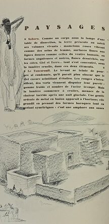 Dessins et peintures d'Afrique. Livret illustré de vignettes monochromes.