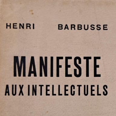Titre du Manifeste aux Intellectuels d'Henri Barbusse