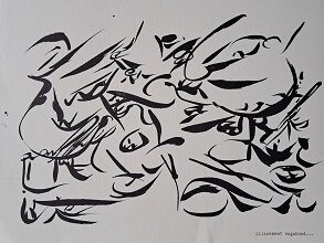 Christian Dotremont. Glissement vagabond (1975).
