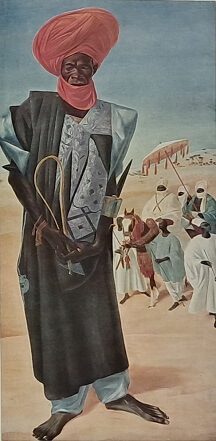 Dessins et peintures d'Afrique. Magemma, chef des cavaliers du Sultan Serky de Maradi (pl. 17)